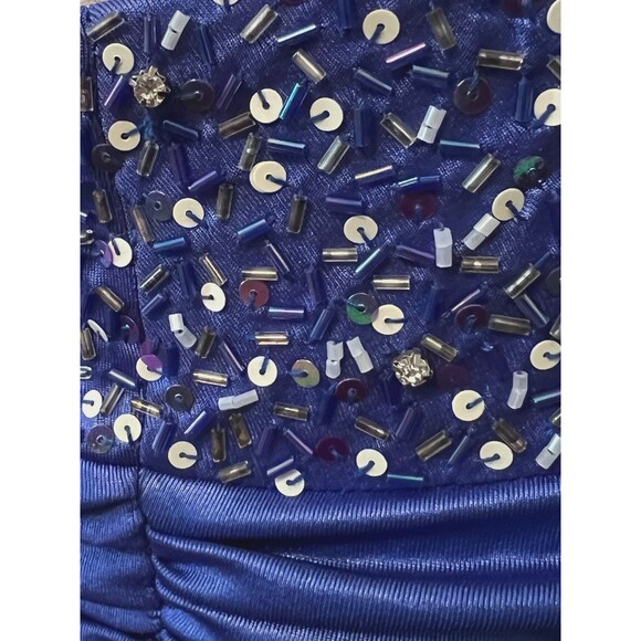 ISSUE NEW YORK Evening Bodycon Mini Dress Women's 2 Periwinkle One Shoulder Y2K - Picture 11 of 14